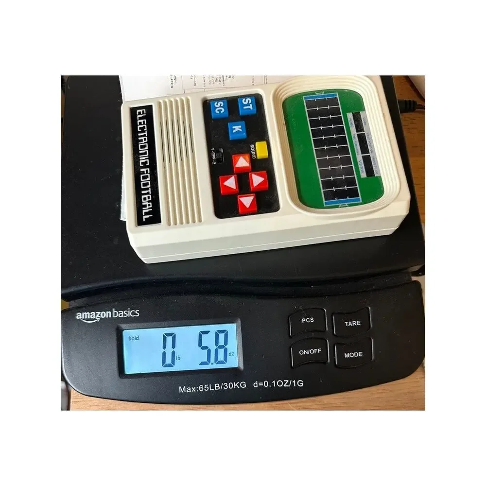 Mattel Basic Fun Electronic Football Handheld Game Tested Works Retro Toy